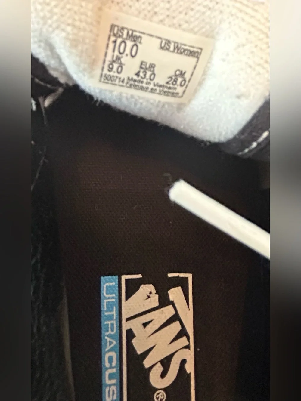 Vans Black & White High-Top Sneakers with Neon Graphic Panels